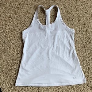 White Nike dry fit tank top
